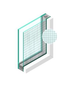 Dubbel glas Figuur Draadglas Brute/Normaal 6/7mm - sp - 33.1