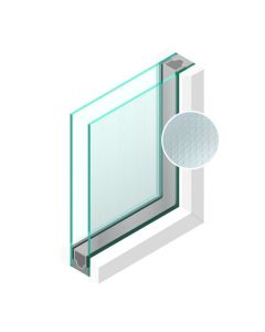 Dubbel glas Figuur Mastercarré blank 4mm - sp - 4mm