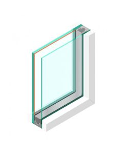 Dubbel glas HR++ 6mm - sp - #33.2