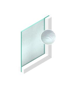 Spoedglas Guss antiek blank 4 mm