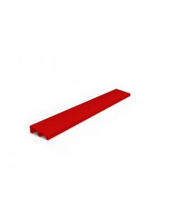 Kunststof beglazingskegje - 17x7x4 mm - Rood