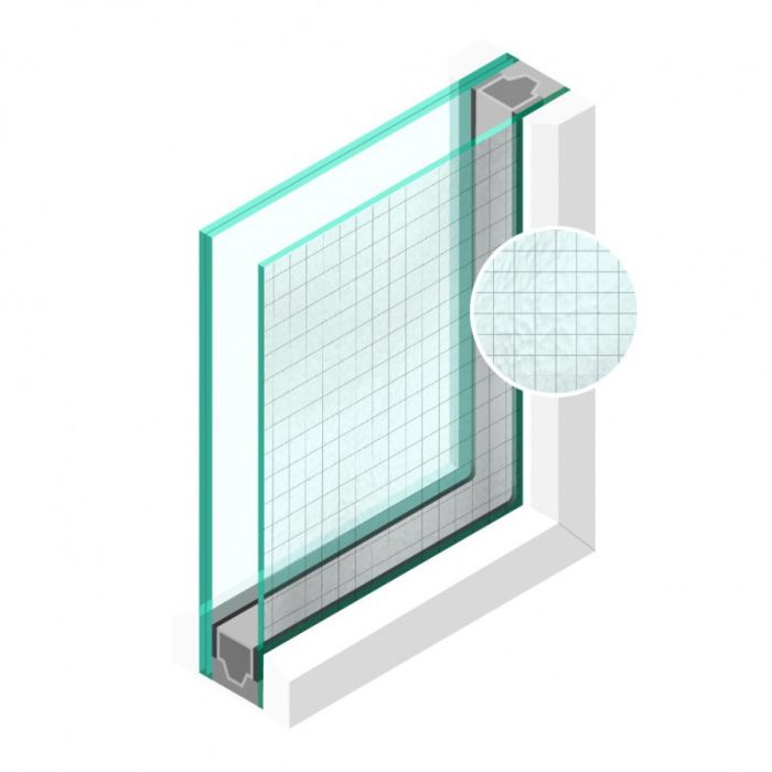 Dubbel glas Figuur Draadglas Engels 6/7mm - sp - 33.1